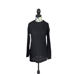Zara Black Long Sleeve Sweater Size Small